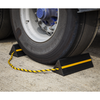 Heavy-Duty Rubber Wheel Chocks - Pair WC11
