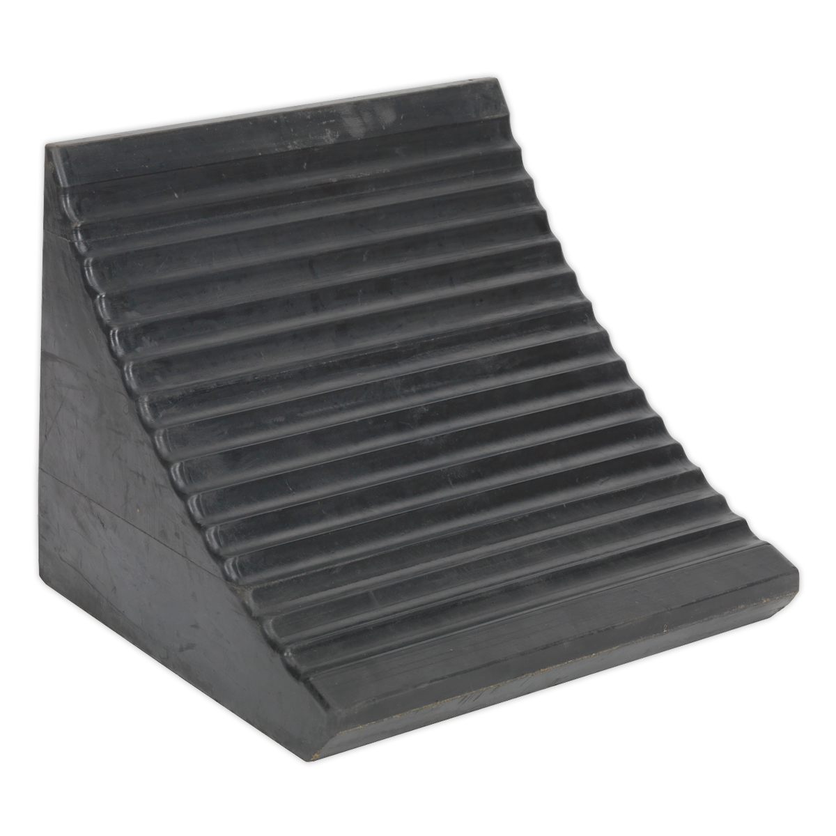 Heavy-Duty Rubber Wheel Chock - Single WC12
