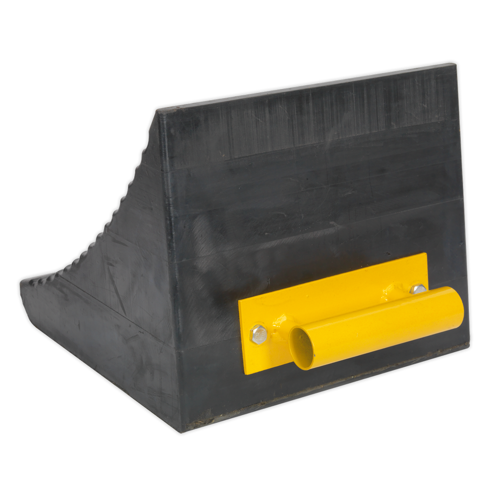Heavy-Duty Rubber Wheel Chock - Single WC12