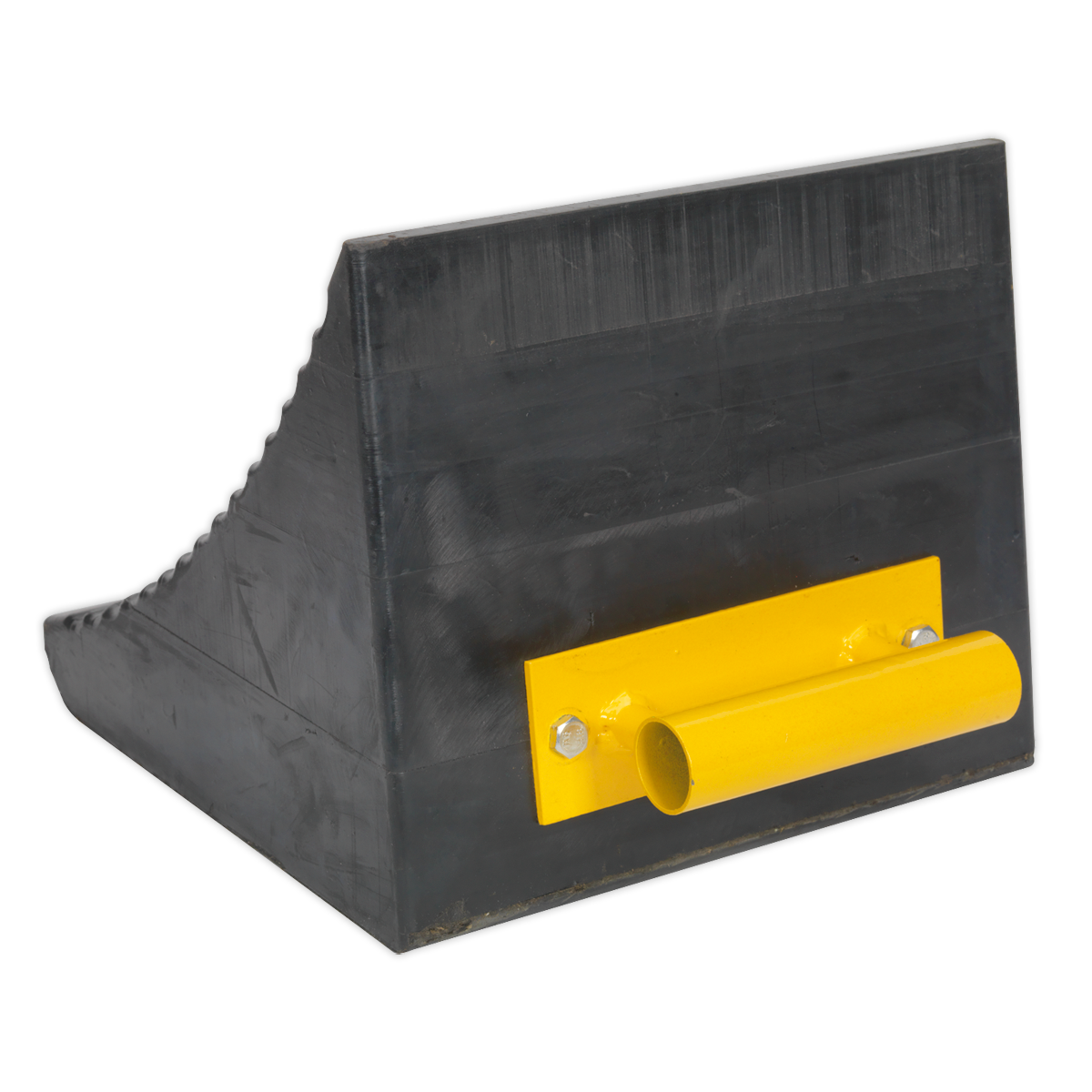 Heavy-Duty Rubber Wheel Chock - Single WC12