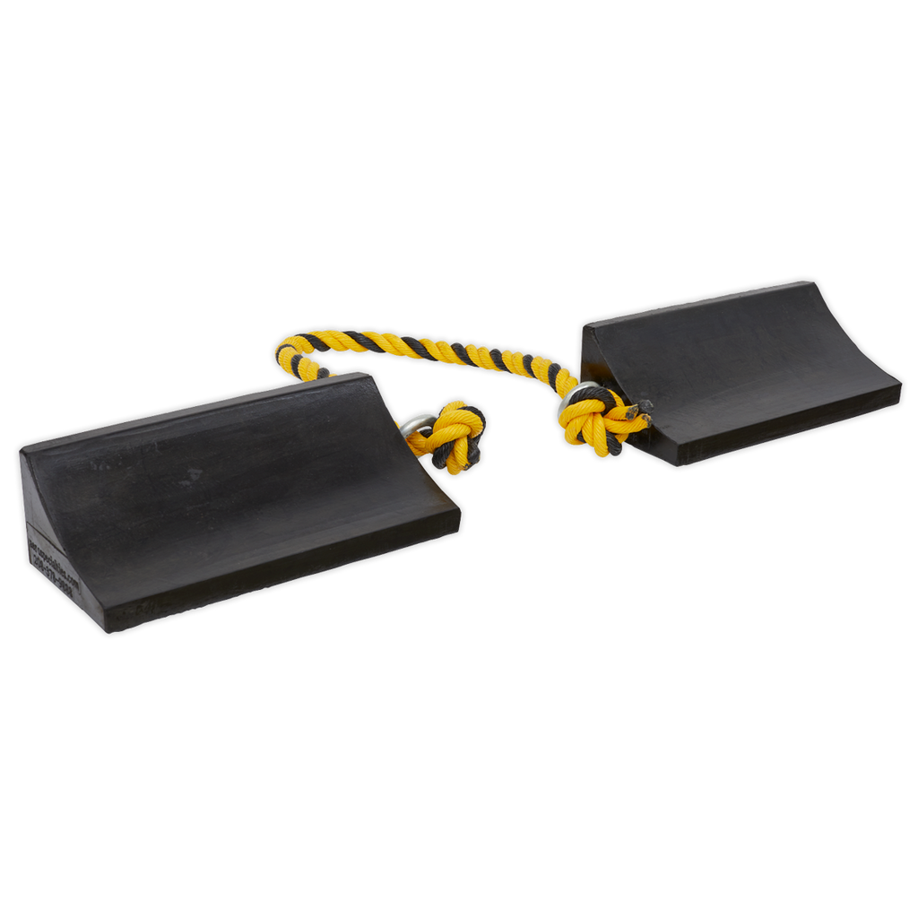 Rubber Wheel Chocks Heavy-Duty - Pair WC16