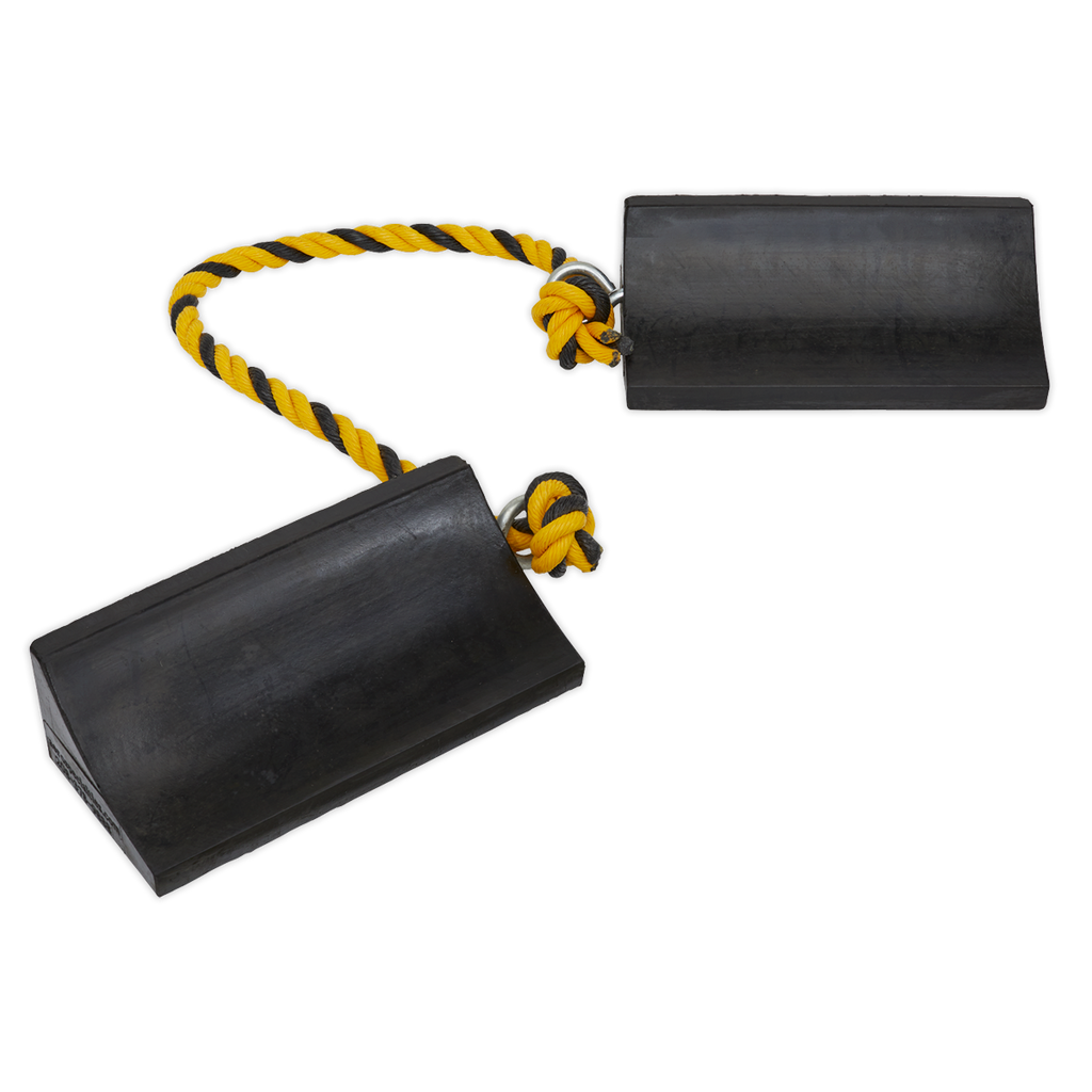 Rubber Wheel Chocks Heavy-Duty - Pair WC16