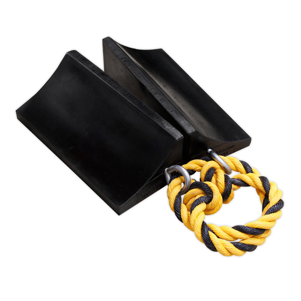Rubber Wheel Chocks Heavy-Duty - Pair WC16
