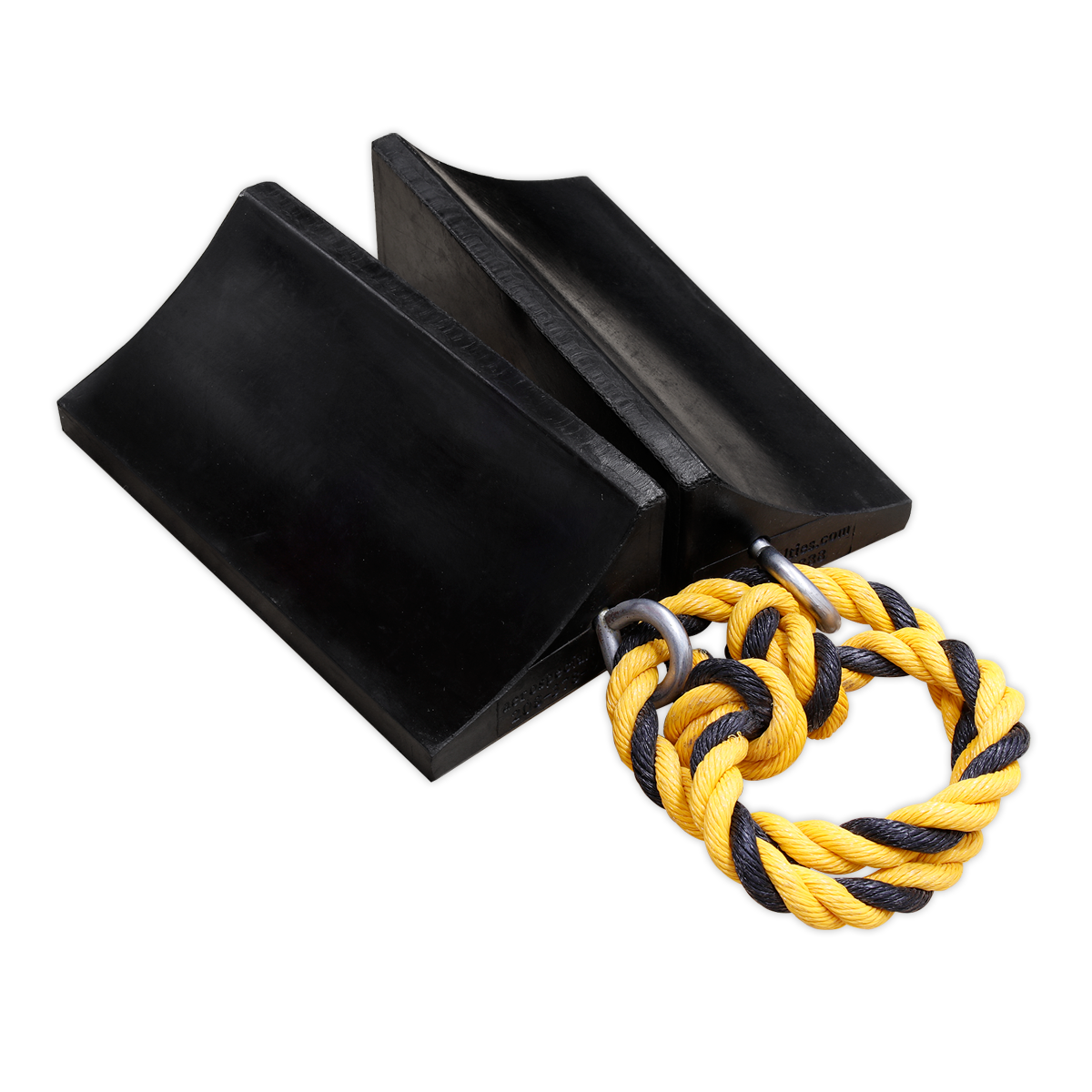 Rubber Wheel Chocks Heavy-Duty - Pair WC16