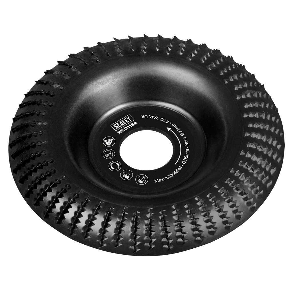 115mm Arc Shape Wood Carving Disc 22mm Bore WCD115A