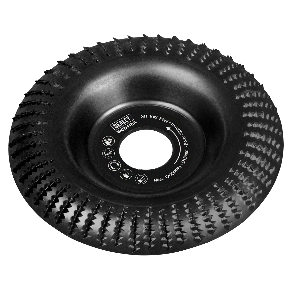 115mm Arc Shape Wood Carving Disc 22mm Bore WCD115A