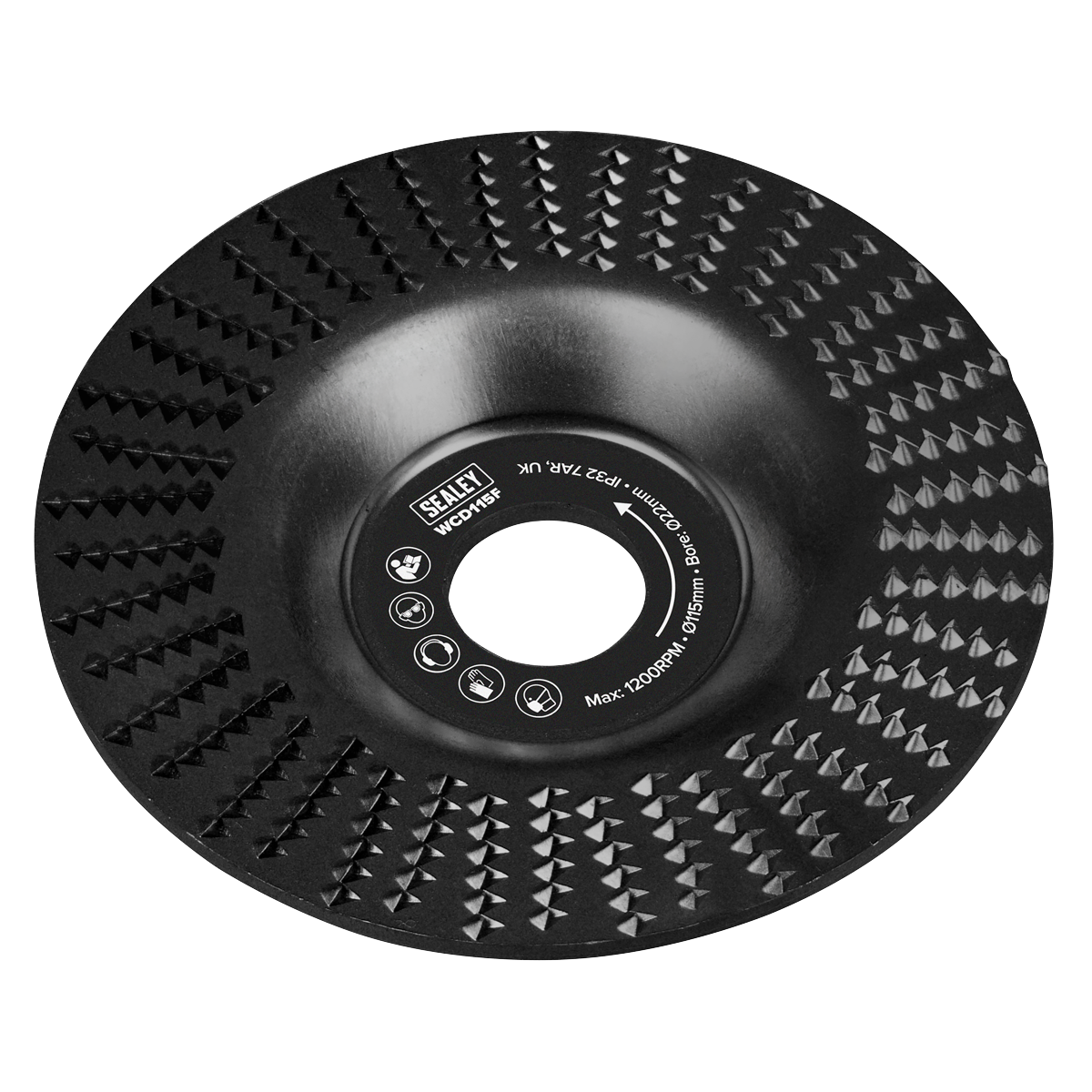 115mm Flat Shape Wood Carving Disc 22mm Bore WCD115F