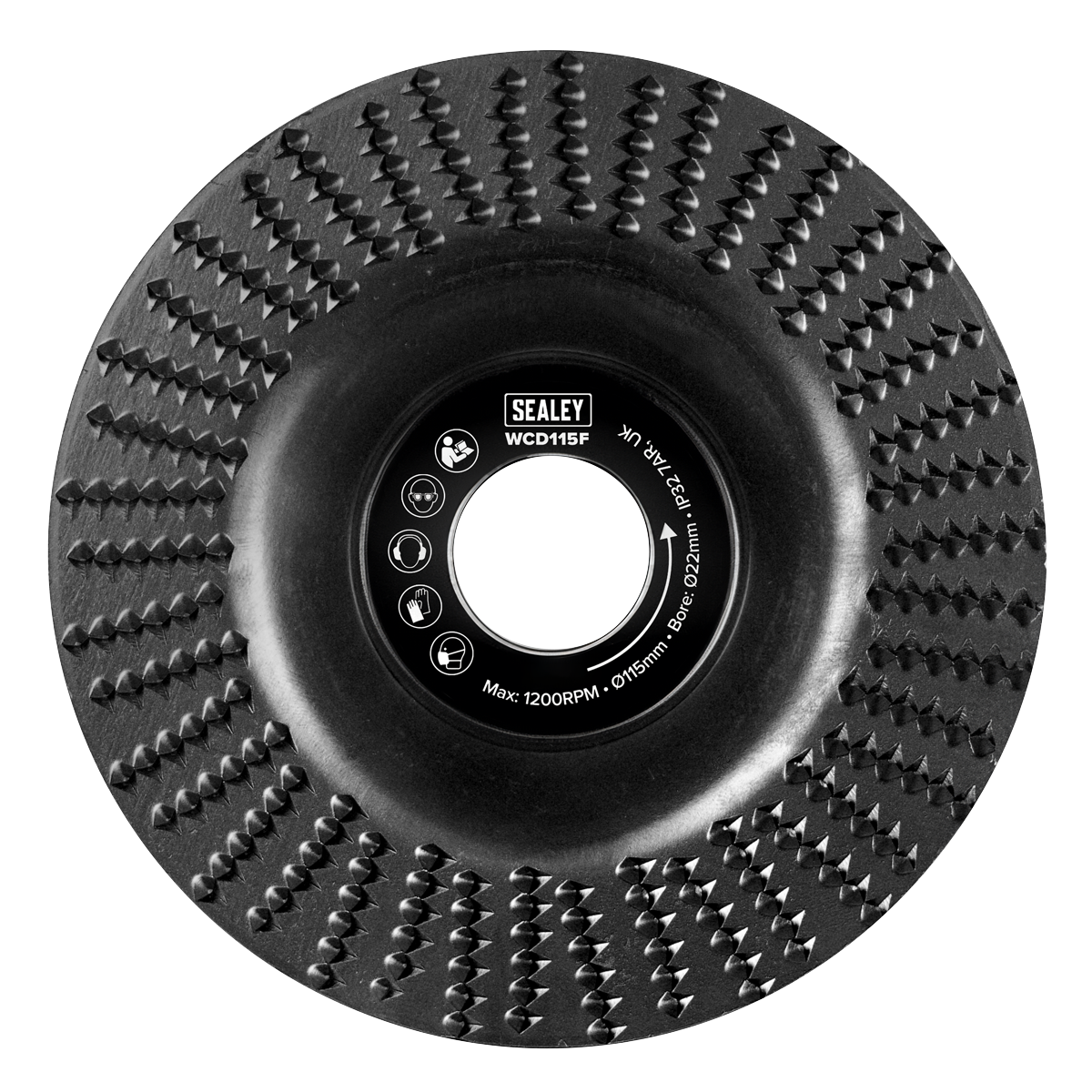 115mm Flat Shape Wood Carving Disc 22mm Bore WCD115F