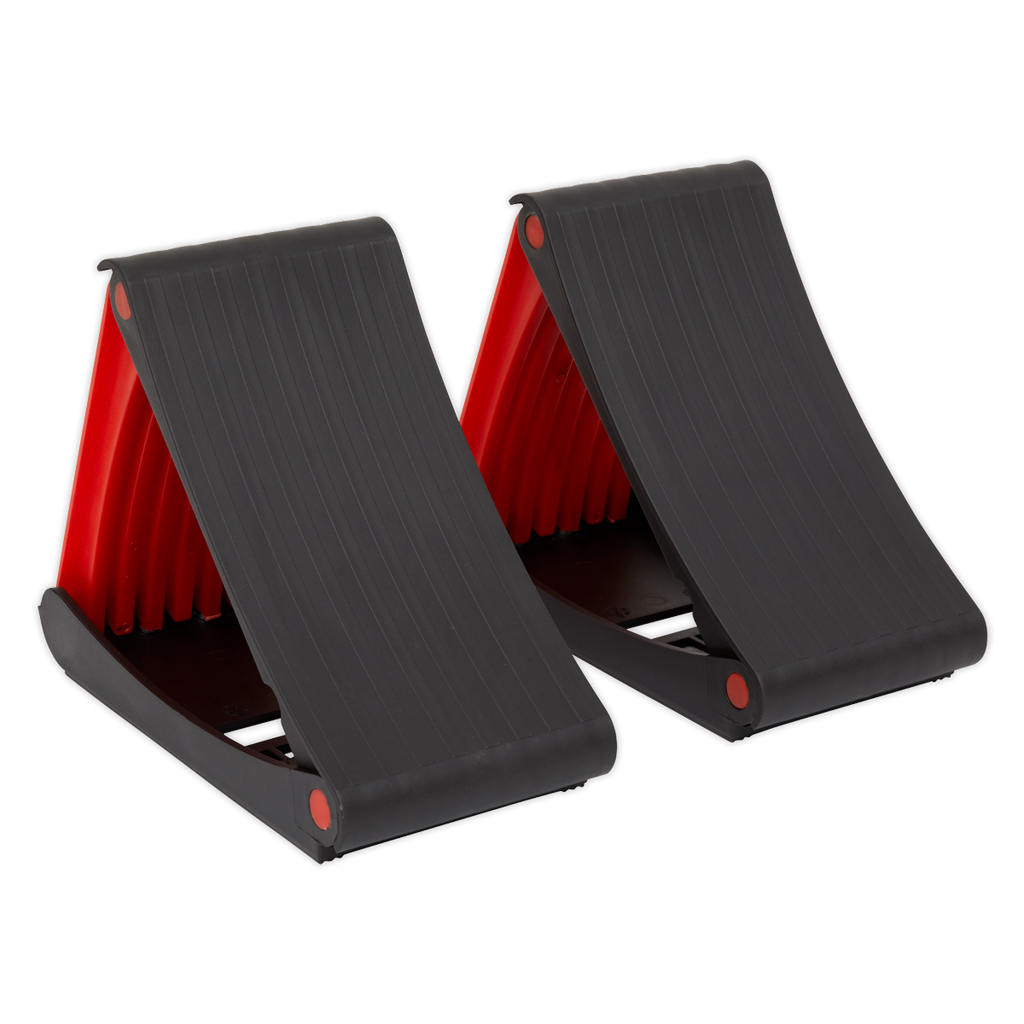Folding Wheel Chocks - Pair WCF01