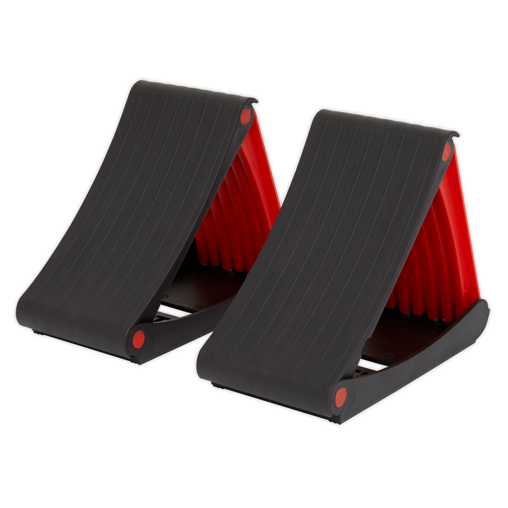 Folding Wheel Chocks - Pair WCF01