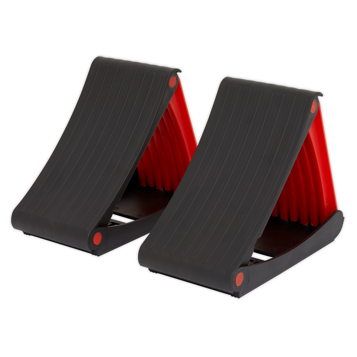 Folding Wheel Chocks - Pair WCF01