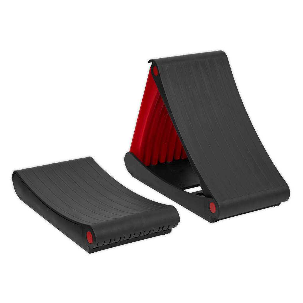 Folding Wheel Chocks - Pair WCF01