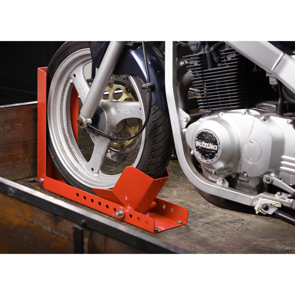 Bolt Down Motorcycle Roll-in Wheel Clamp WCR02
