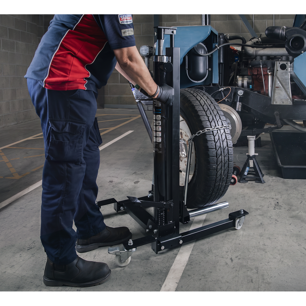 Quick Lift Wheel Removal/Lifter Trolley 100kg Capacity WD100S