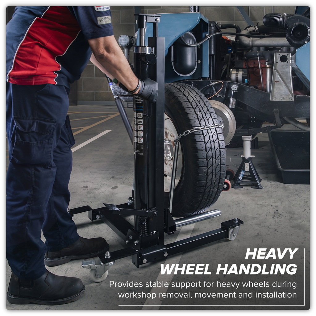 Quick Lift Wheel Removal/Lifter Trolley 100kg Capacity WD100S