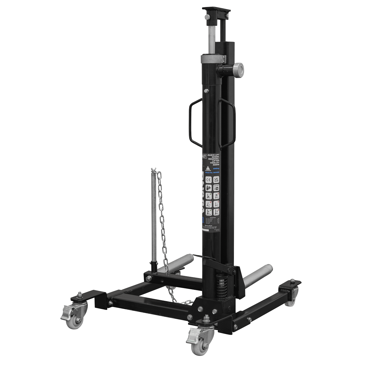 Quick Lift Wheel Removal/Lifter Trolley 100kg Capacity WD100S