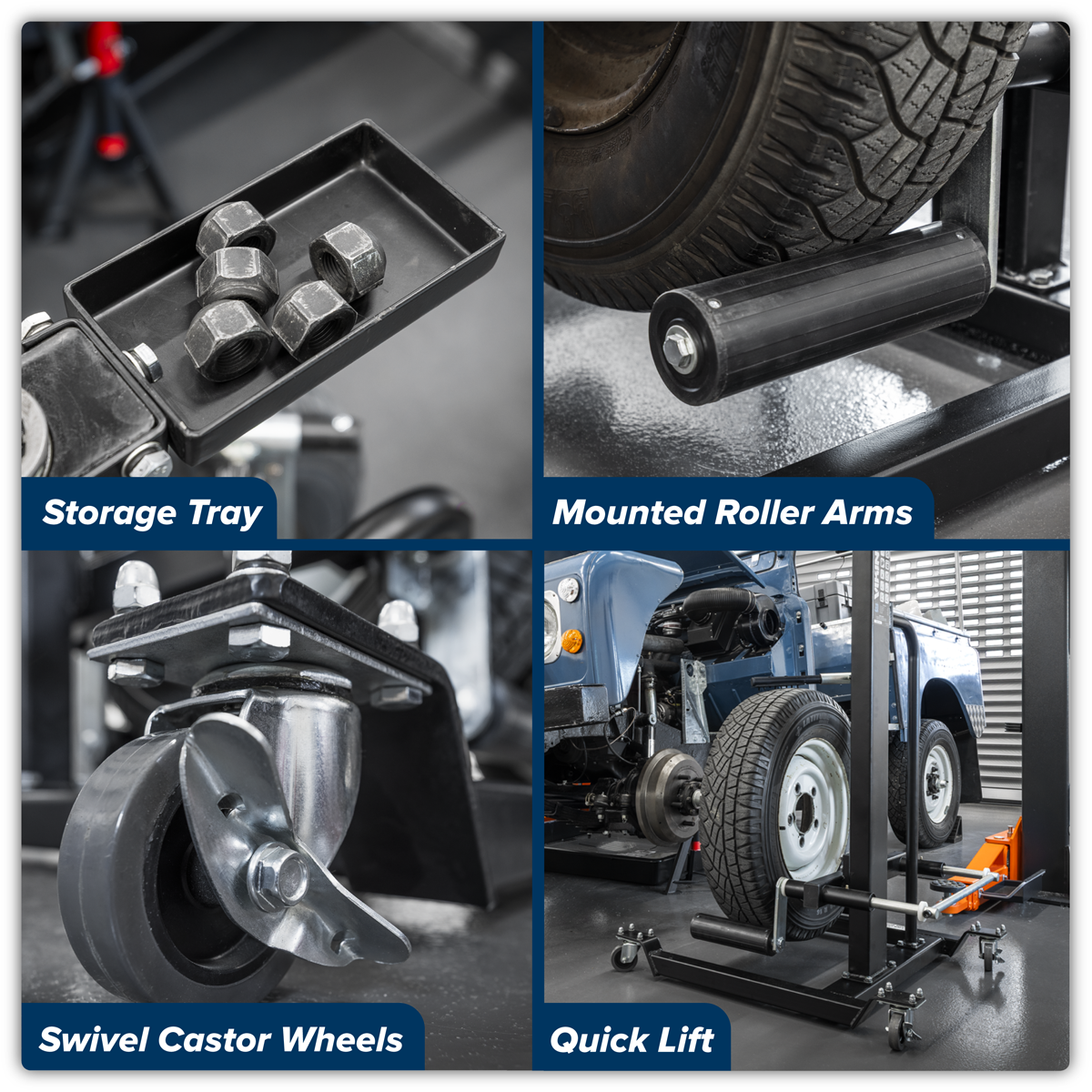 Quick Lift Wheel Removal/Lifter Trolley 50kg Capacity WD50QLS