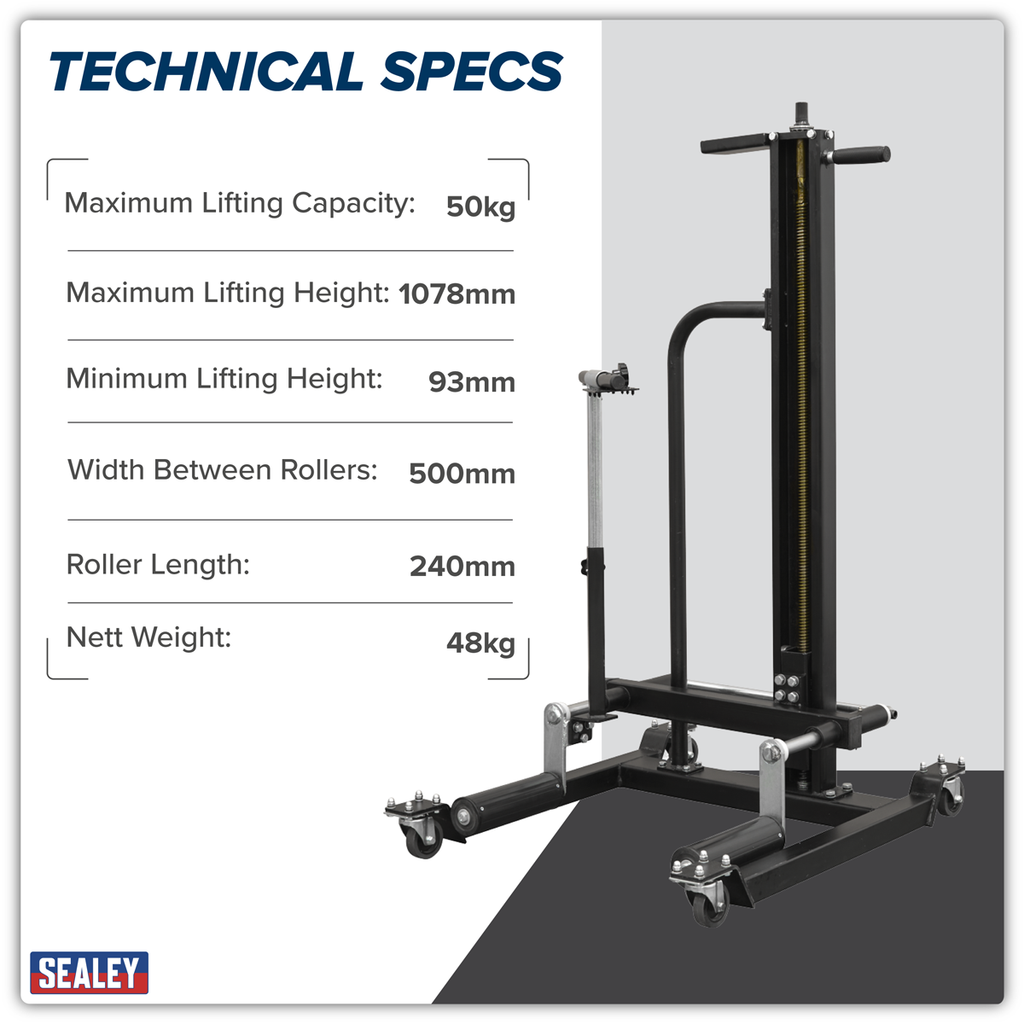 Quick Lift Wheel Removal/Lifter Trolley 50kg Capacity WD50QLS
