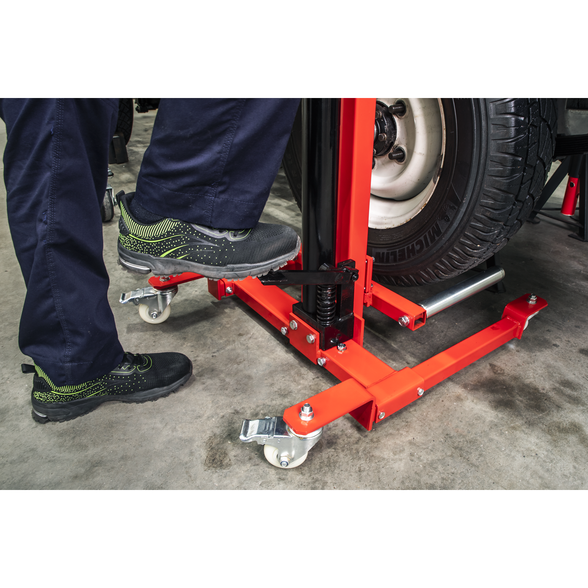 Quick Lift Wheel Removal/Lifter Trolley 80kg WD80