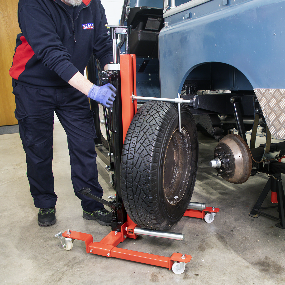 Quick Lift Wheel Removal/Lifter Trolley 80kg WD80