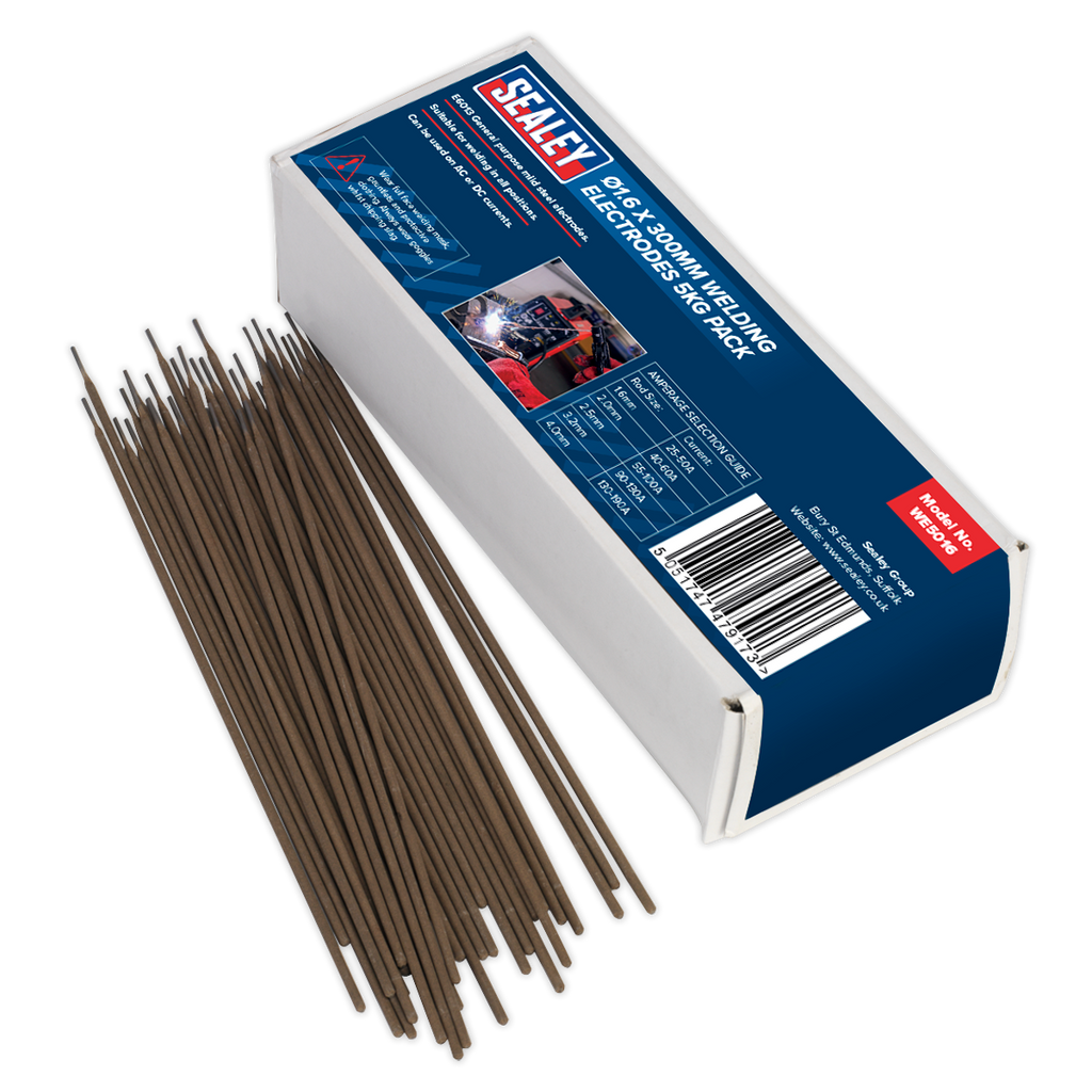 Welding Electrodes 1.6 x 300mm - 5kg Pack WE5016