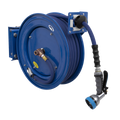 15m Heavy-Duty Retractable Water Hose Reel 13mm ID Rubber Hose WHR1512