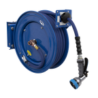 15m Heavy-Duty Retractable Water Hose Reel 13mm ID Rubber Hose WHR1512