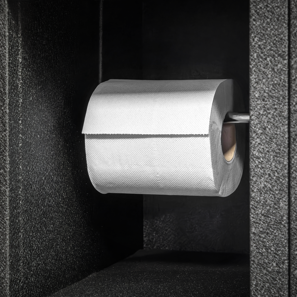 2-Ply Embossed White Paper Roll 60m - Pack of 6 WHT60