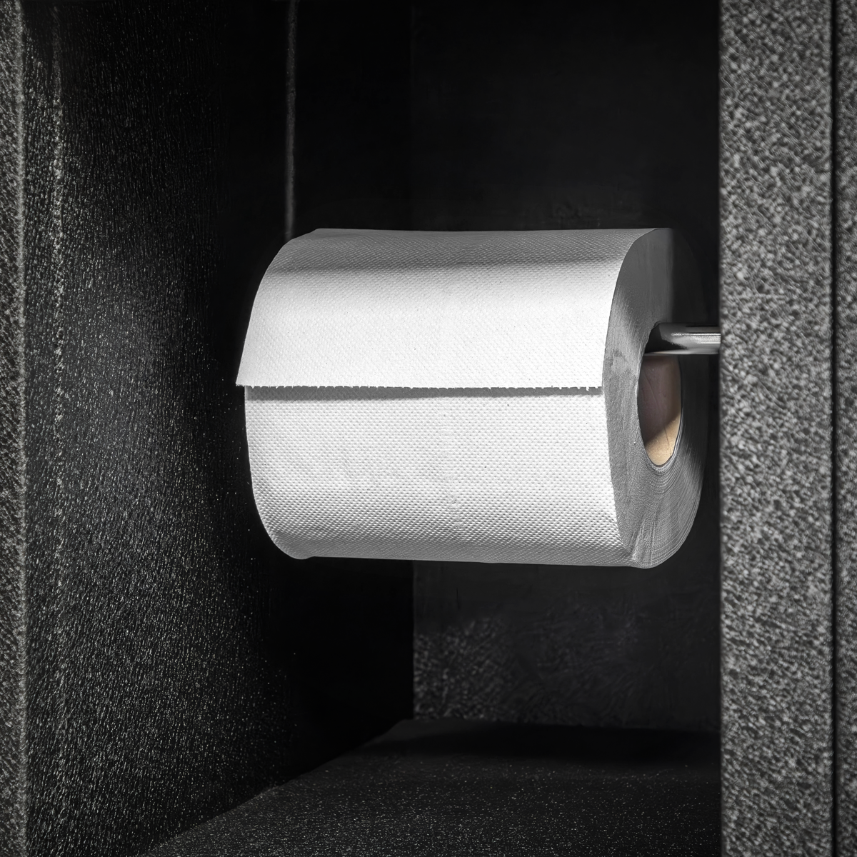 2-Ply Embossed White Paper Roll 60m - Pack of 6 WHT60