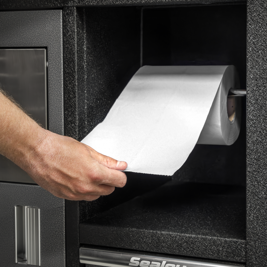 2-Ply Embossed White Paper Roll 60m - Pack of 6 WHT60