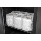 2-Ply Embossed White Paper Roll 60m - Pack of 6 WHT60