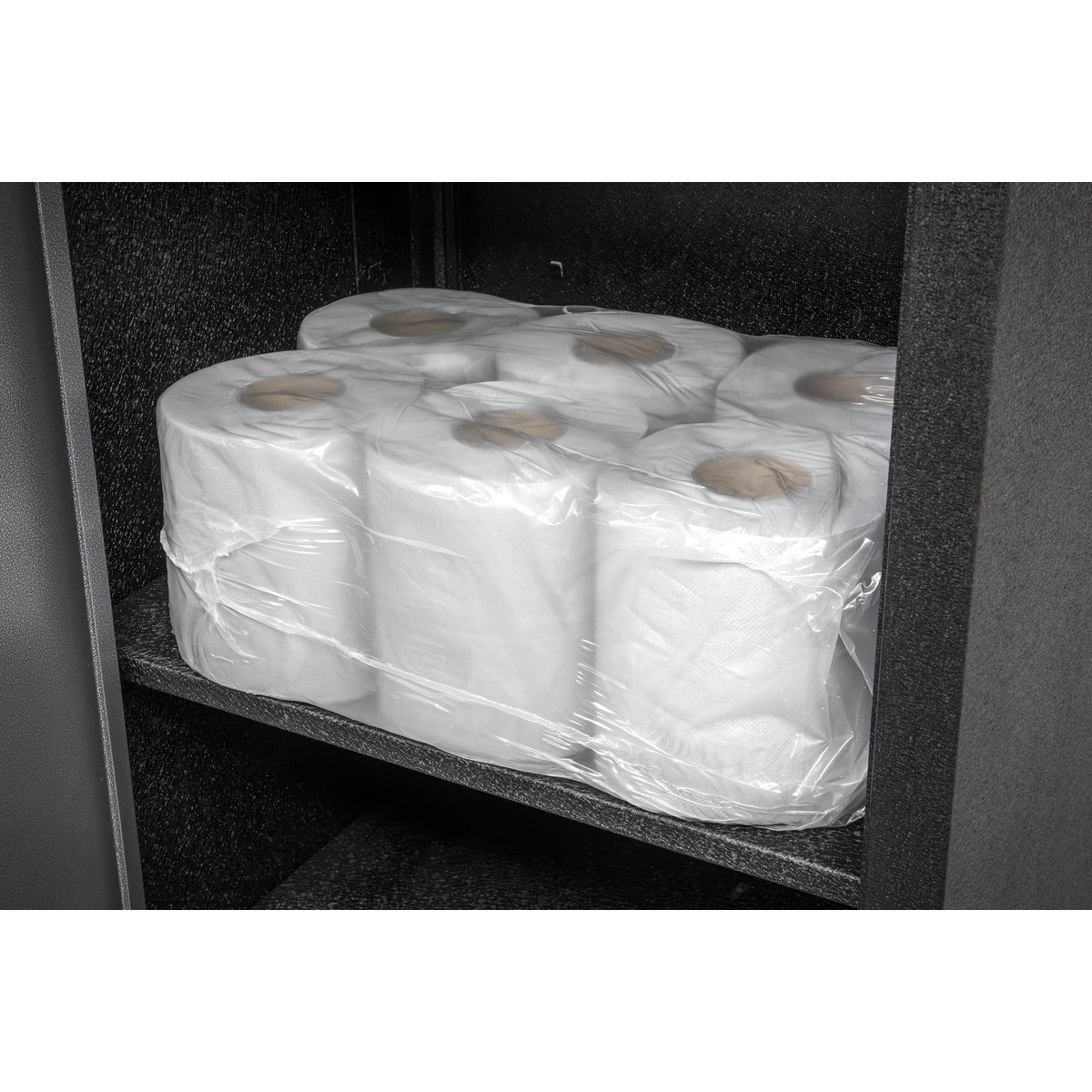 2-Ply Embossed White Paper Roll 60m - Pack of 6 WHT60