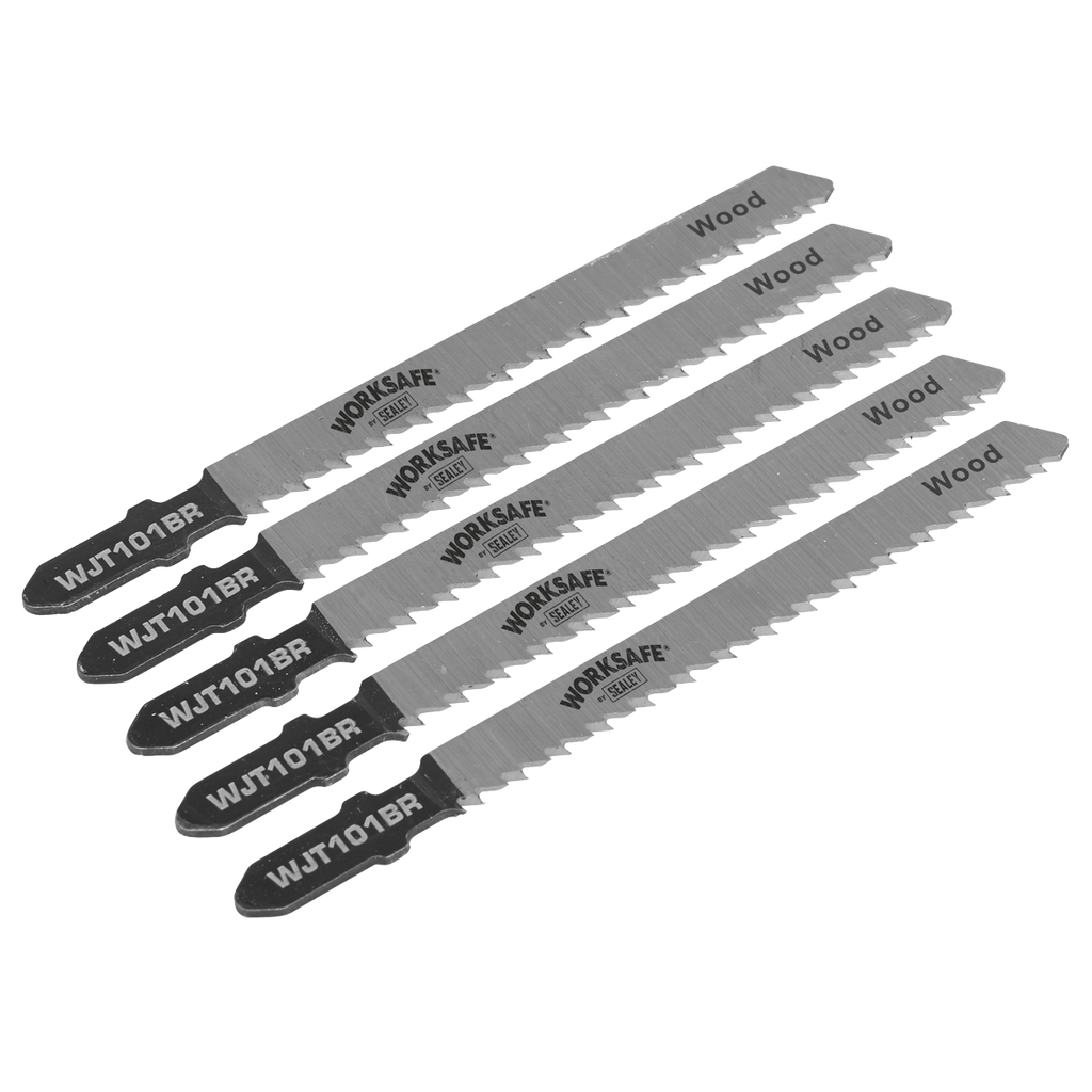 Jigsaw Blade for Wood & Plastics 75mm 10tpi - Pack of 5 WJT101BR