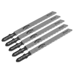Jigsaw Blade for Wood & Plastics 75mm 10tpi - Pack of 5 WJT101BR