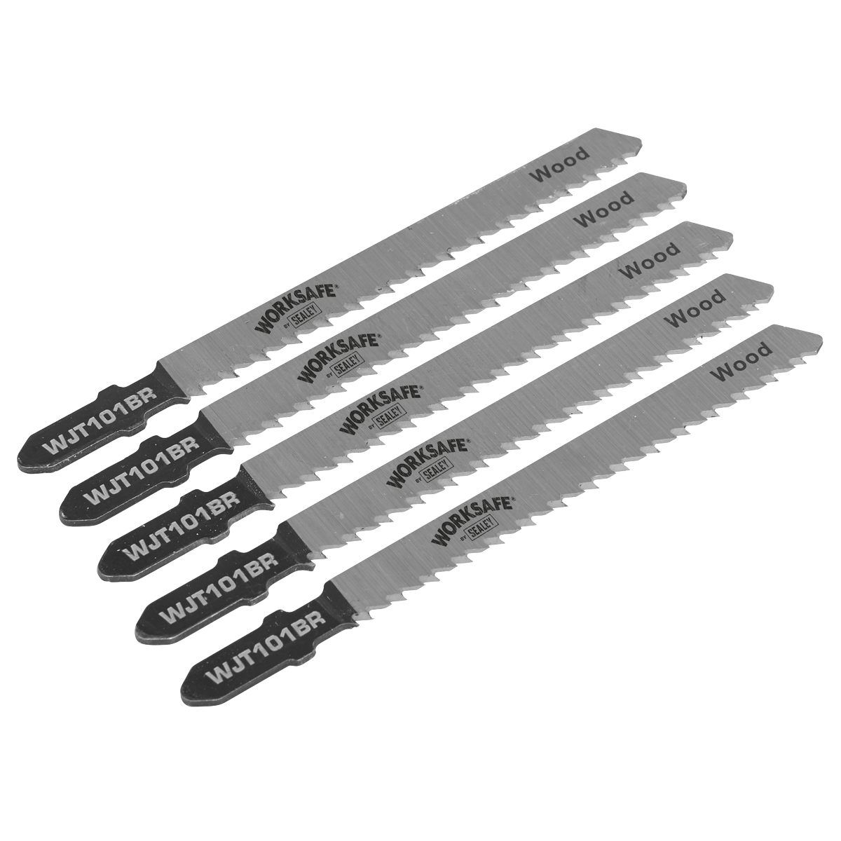 Jigsaw Blade for Wood & Plastics 75mm 10tpi - Pack of 5 WJT101BR