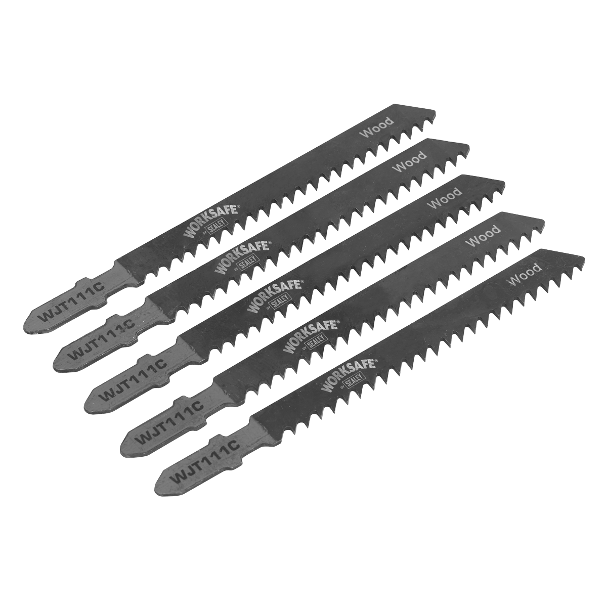 Jigsaw Blade for Soft Wood & Plastics 75mm 8tpi - Pack of 5 WJT111C