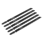 Jigsaw Blade for Wood 75mm 6tpi - Pack of 5 WJT144D