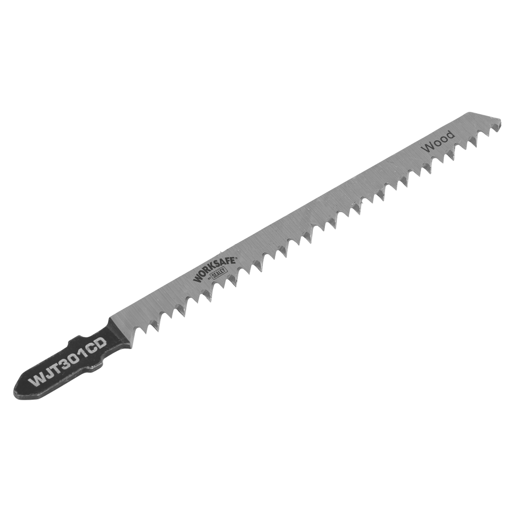 Worksafe® Jigsaw Blade for Wood & Plastics 90mm 8tpi - Pack of 5 WJT301CD