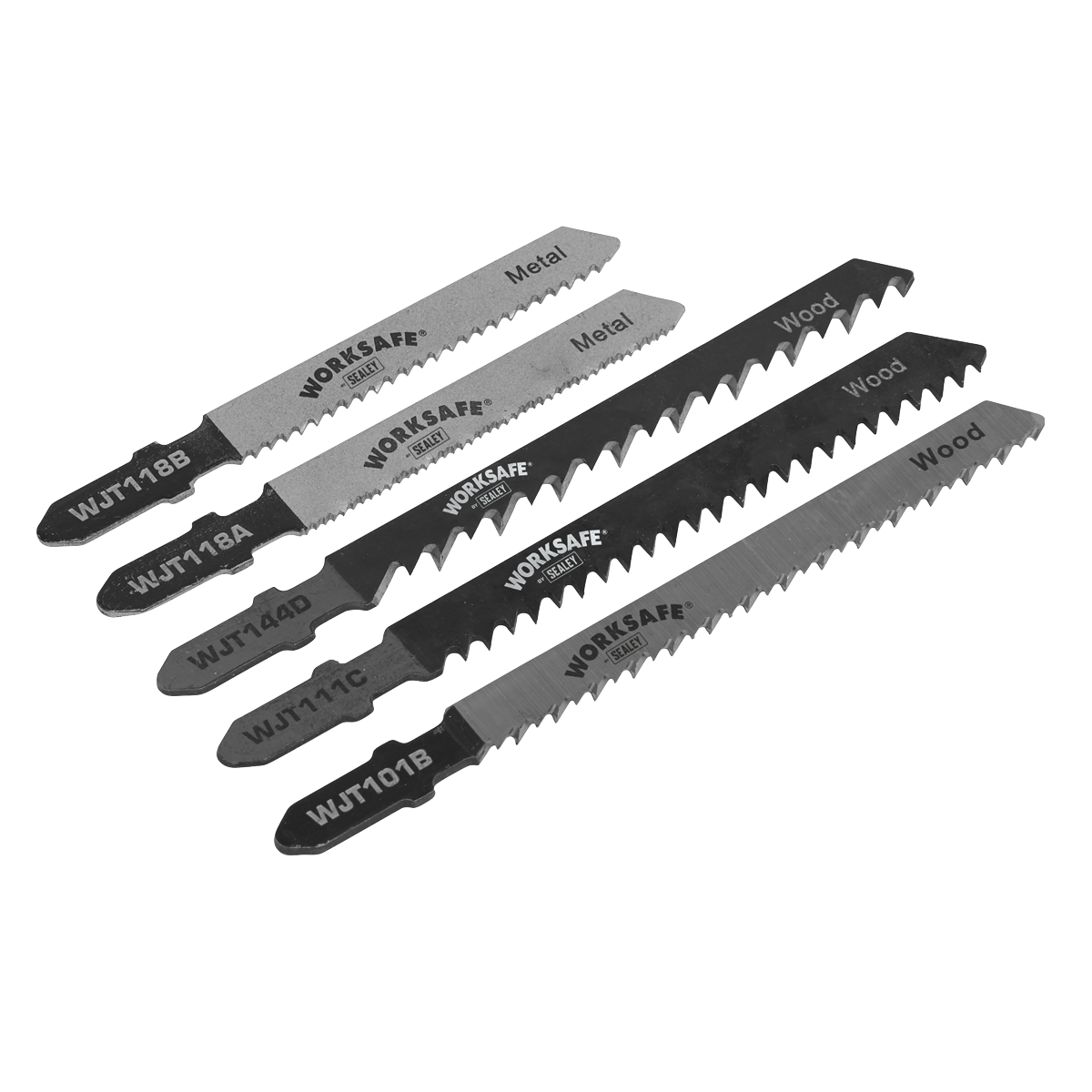 Assorted Jigsaw Blades - Pack of 5 WJTASS
