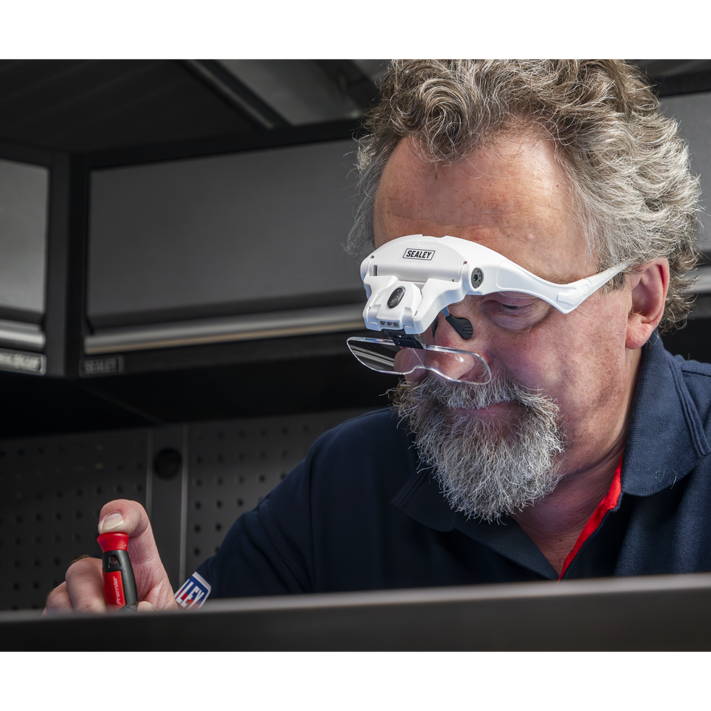 LED Magnifier Spectacles with Headband WL101D