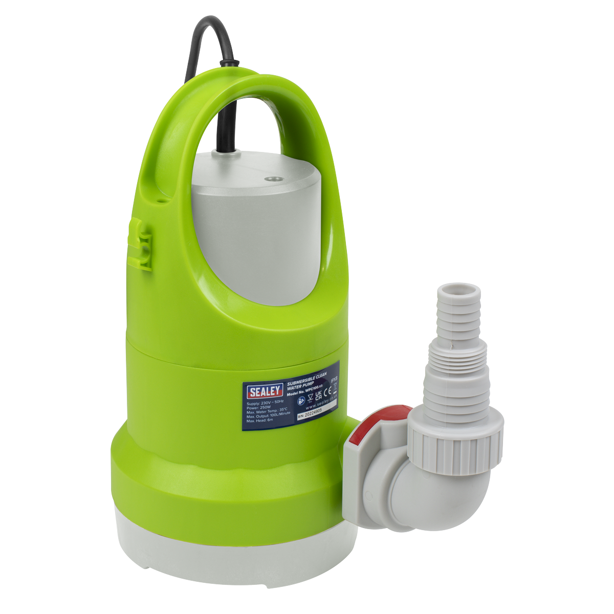 Submersible Clean Water Pump 100L/min 230V WPC100