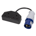 Twin Trailing Socket & Cable Set 16A/13A WPS16132