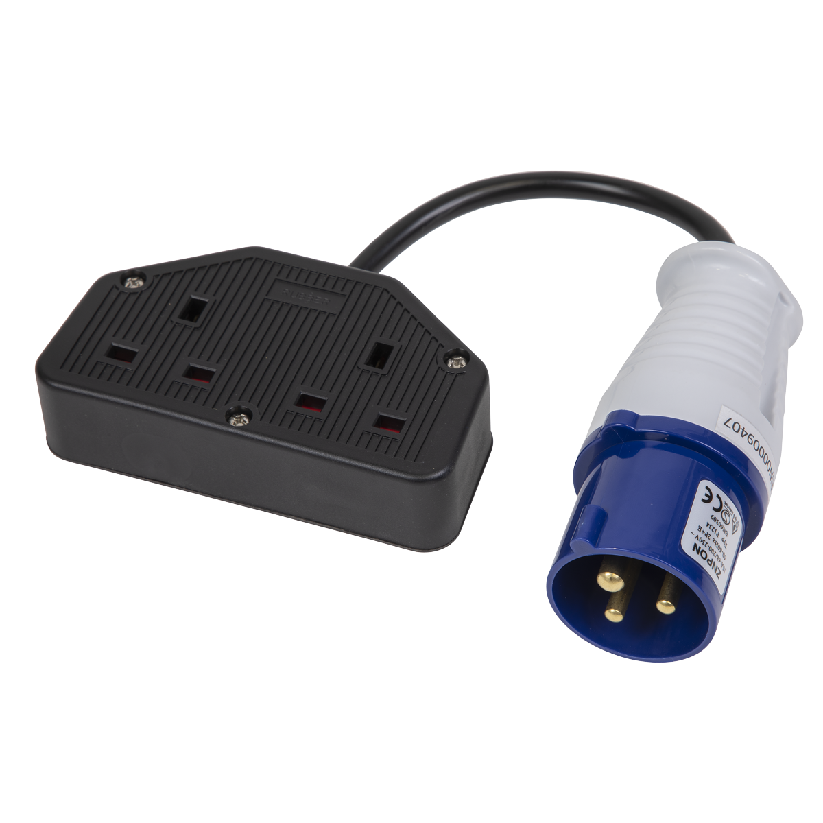 Twin Trailing Socket & Cable Set 16A/13A WPS16132