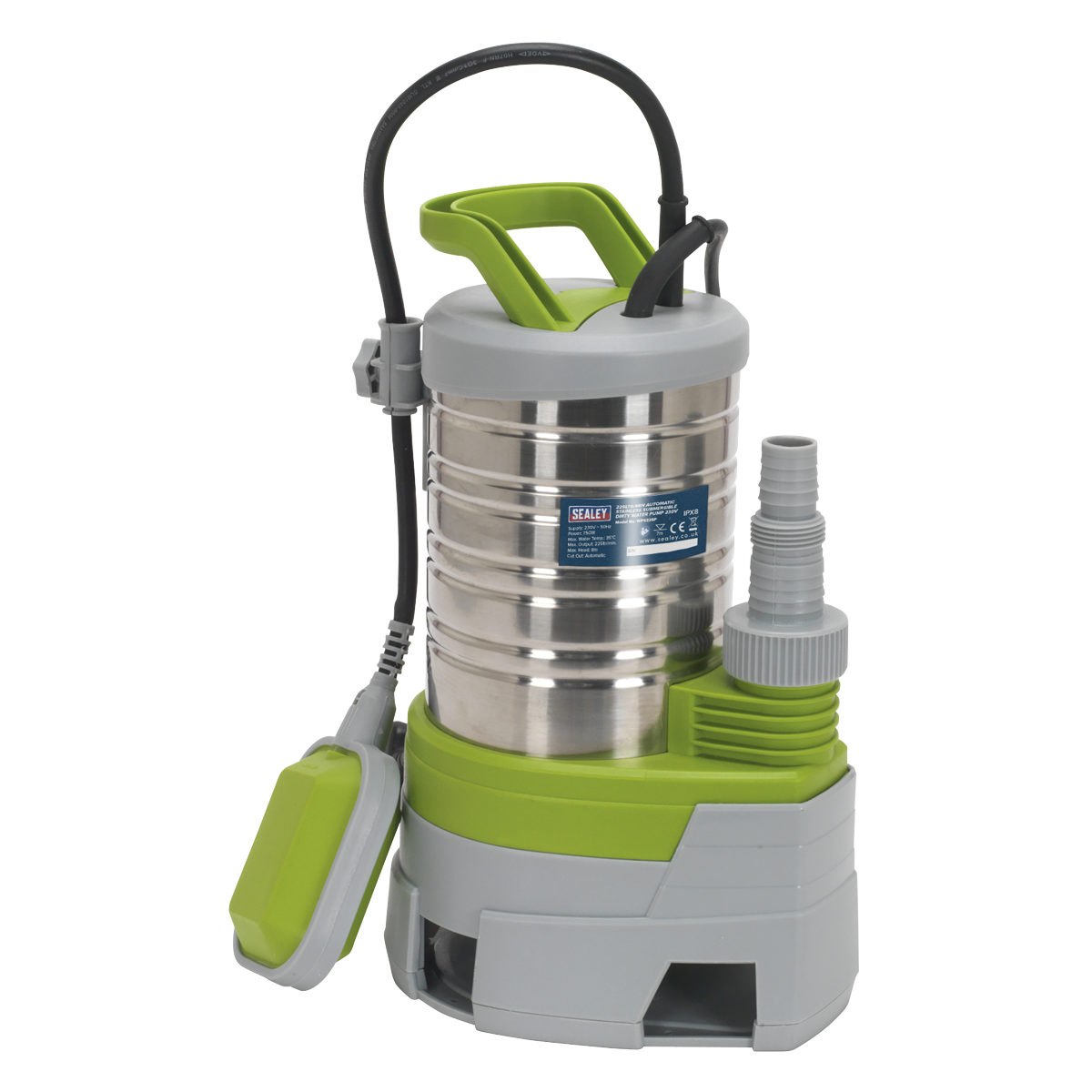 Automatic Submersible Dirty Water Pump Stainless Steel 225L/min 230V WPS225P