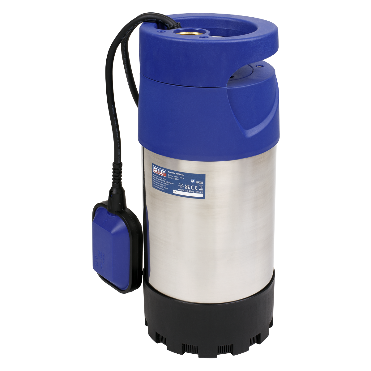 Automatic Submersible Water Pump Stainless Steel 92L/min 230V WPS92A