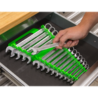 Spanner Rack Capacity 15 Spanners - Hi-Vis Green WR08HV