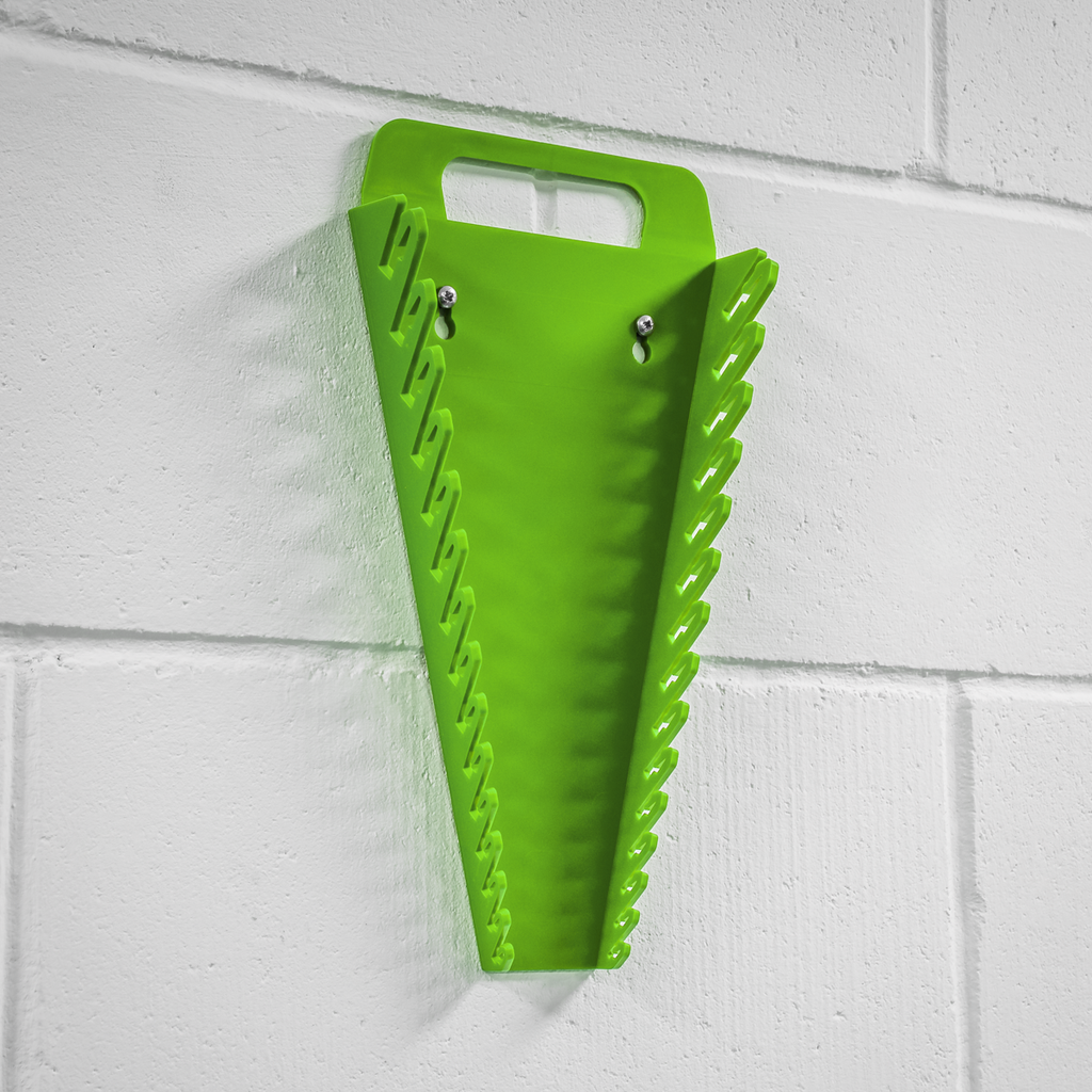 Spanner Rack Capacity 15 Spanners - Hi-Vis Green WR08HV