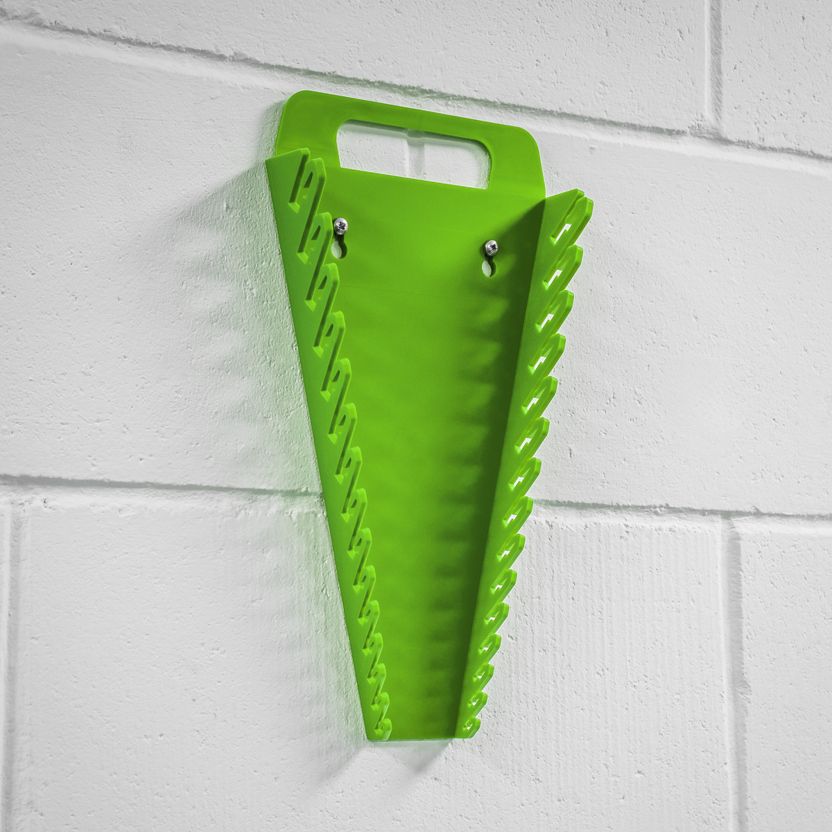 Spanner Rack Capacity 15 Spanners - Hi-Vis Green WR08HV