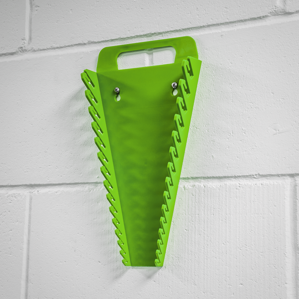 Spanner Rack Capacity 15 Spanners - Hi-Vis Green WR08HV