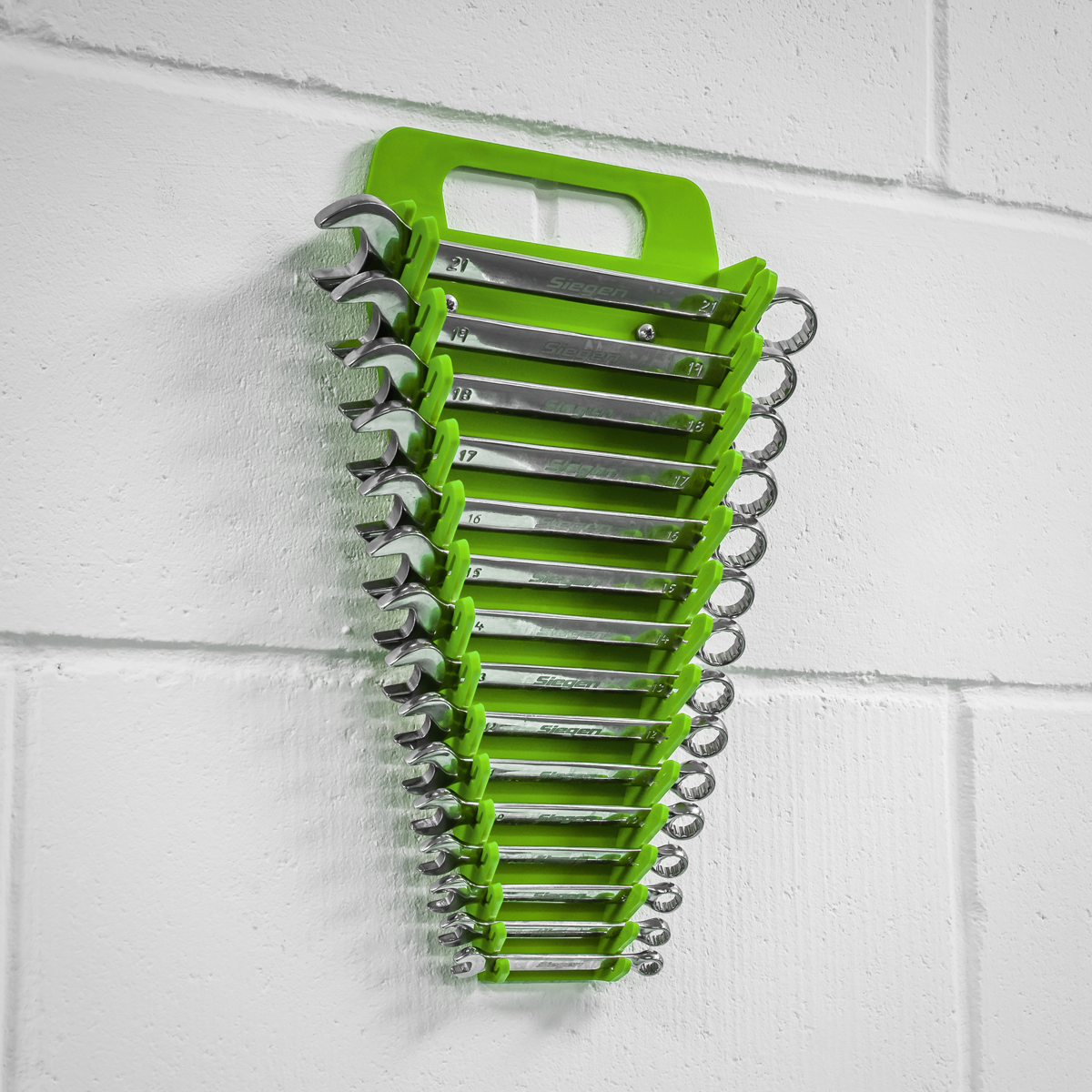 Spanner Rack Capacity 15 Spanners - Hi-Vis Green WR08HV